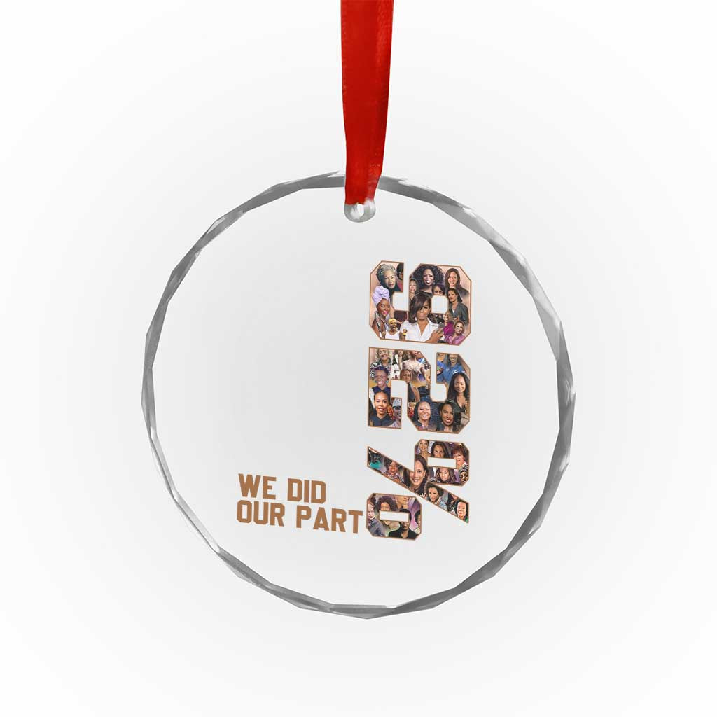 92 Percent Black Woman Power Crystal Glass Ornament 92 Percent Melanin Girls TS10 Print Your Wear