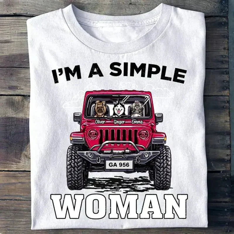 Custom JP Shirts Im A Simple Womans CTM Youth Custom - Printyourwear