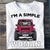 Custom JP Shirts Im A Simple Womans CTM Youth Custom - Printyourwear