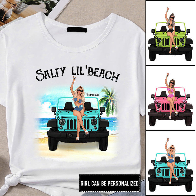 Custom JP Tee Shirts Salty Lilbeach JP Girl NO.1 CTM Youth Custom - Printyourwear