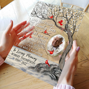 Personalized Photo Acrylic Plaque A Limb Has Fallen Memorial, Sympathetic Gift CTM Custom - Printyourwear