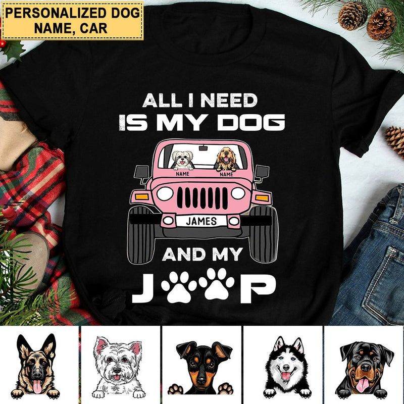 Custom JP T Shirt Dog Breeds All I Need Is My Dog and My JP CTM00 Youth Custom - Printyourwear