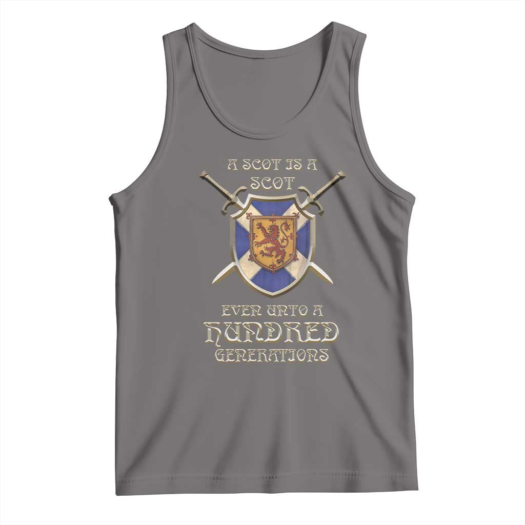 A Scot Is A Scot Even Unto A Hundred Generation Tank Top Scottish Pride TS11 Deep Heather Print Your Wear
