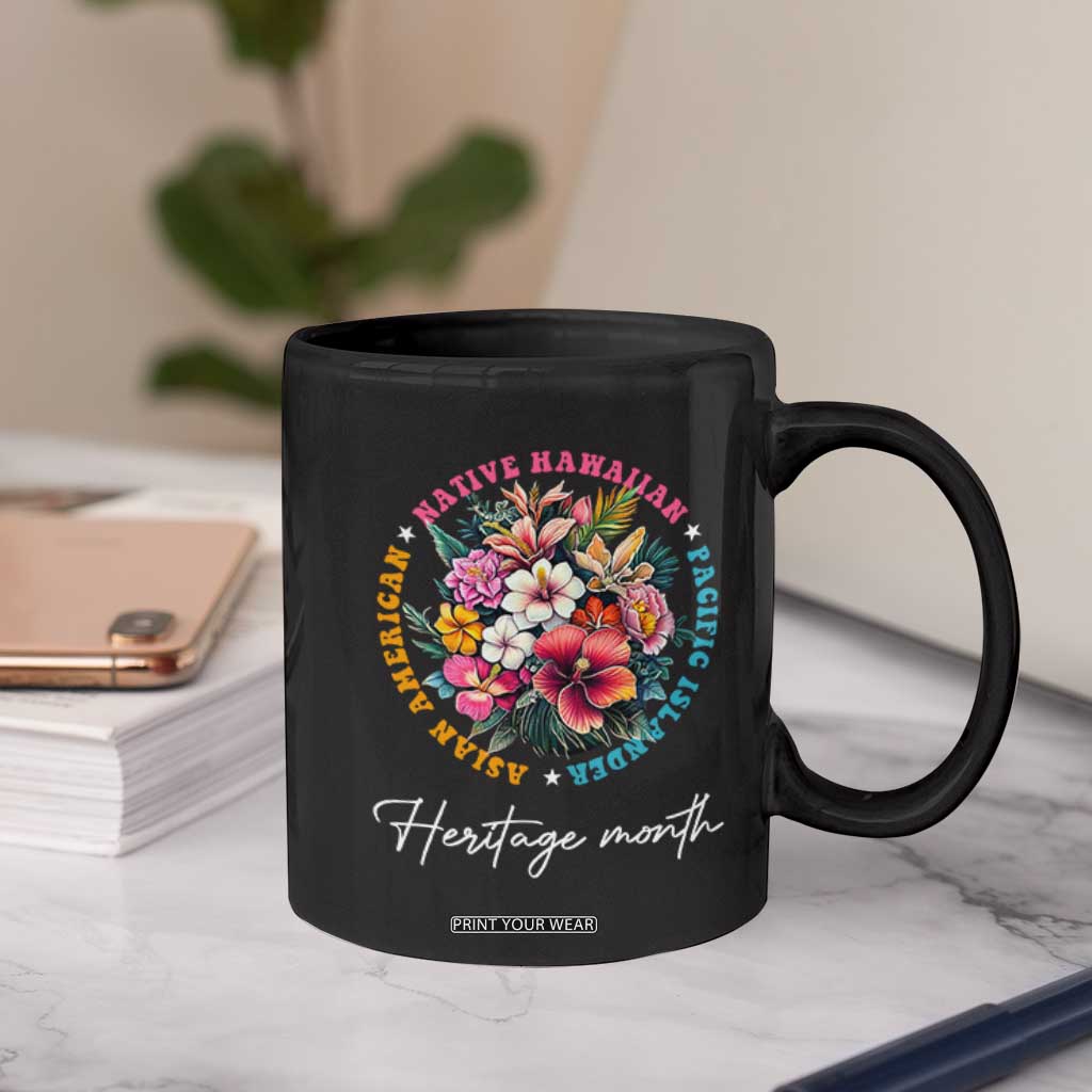 AAPI Heritage Month Coffee Mug Asian American Native Hawaiian Pacific Islander Vintage TS02 Print Your Wear