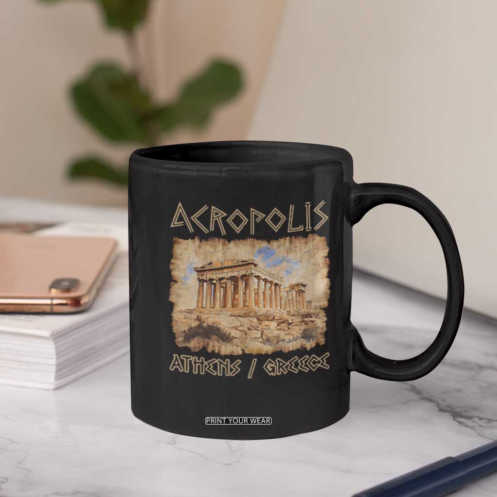 Acropolis Athens Greece Souvenir Greek Parthenon Coffee Mug TS09 Print Your Wear