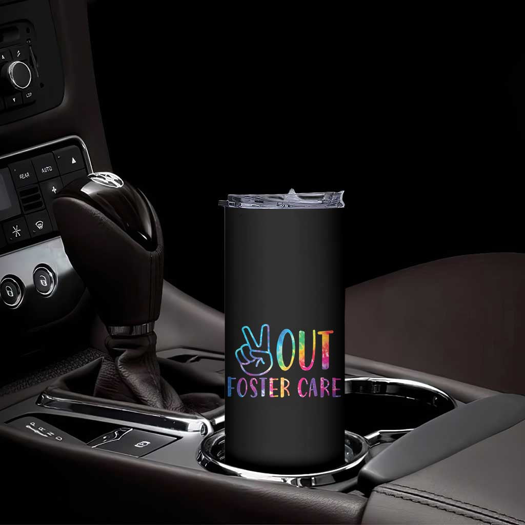 Adoption Foster Parents Skinny Tumbler Peace Out Foster Care TS11 Print Your Wear