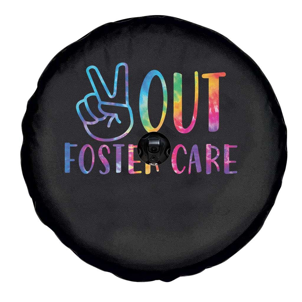 Adoption Foster Parents Spare Tire Cover Peace Out Foster Care TS11 Print Your Wear