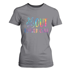 Adoption Foster Parents T Shirt For Women Peace Out Foster Care TS11 Charcoal Print Your Wear