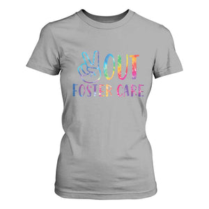 Adoption Foster Parents T Shirt For Women Peace Out Foster Care TS11 Sport Gray Print Your Wear