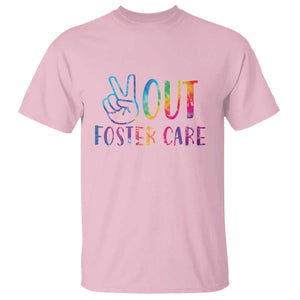 Adoption Foster Parents T Shirt Peace Out Foster Care TS11 Light Pink Print Your Wear