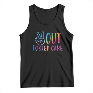 Adoption Foster Parents Tank Top Peace Out Foster Care TS11 Black Print Your Wear