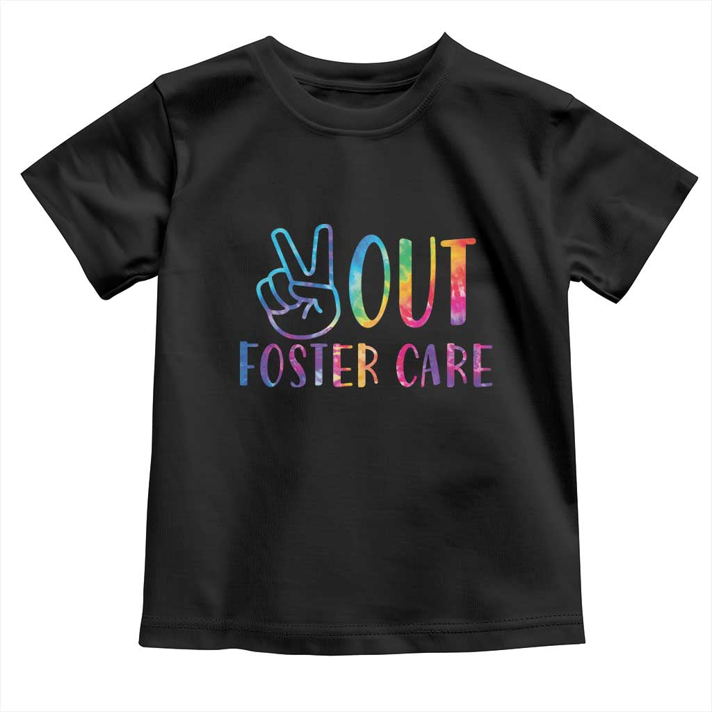 Adoption Foster Parents Toddler T Shirt Peace Out Foster Care TS11 Black Print Your Wear