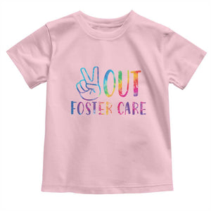 Adoption Foster Parents Toddler T Shirt Peace Out Foster Care TS11 Light Pink Print Your Wear