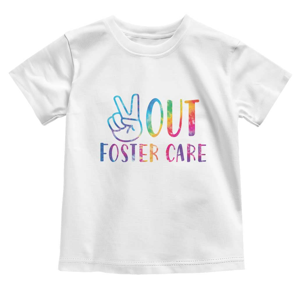 Adoption Foster Parents Toddler T Shirt Peace Out Foster Care TS11 White Print Your Wear