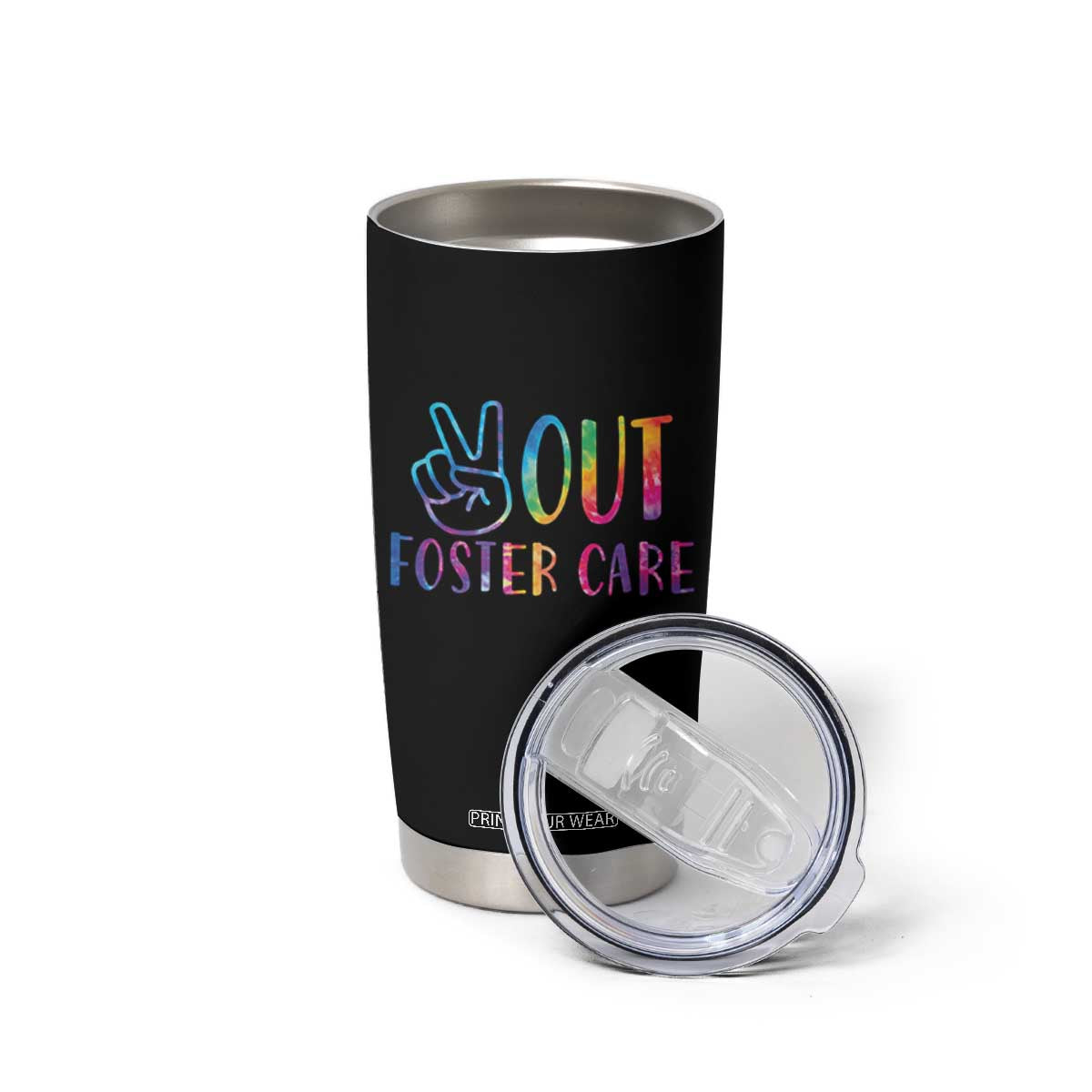 Adoption Foster Parents Tumbler Cup Peace Out Foster Care TS11 Print Your Wear