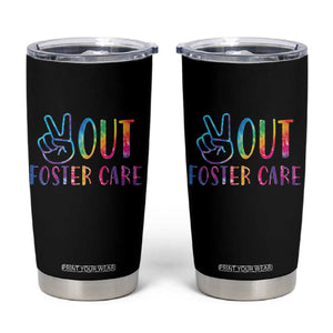Adoption Foster Parents Tumbler Cup Peace Out Foster Care TS11 Black Print Your Wear