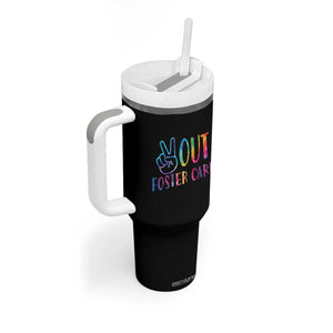 Adoption Foster Parents Tumbler With Handle Peace Out Foster Care TS11 Print Your Wear