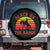 African American Black Cowboy Spare Tire Cover Black On The Range Rodeo TS11 No hole Black Print Your Wear