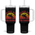 African American Black Cowboy Tumbler With Handle Black On The Range Rodeo TS11 One Size: 40 oz Black Print Your Wear