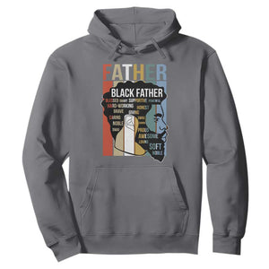 African American Black Father Hoodie Fathers Day Juneteenth TS11 Charcoal Print Your Wear
