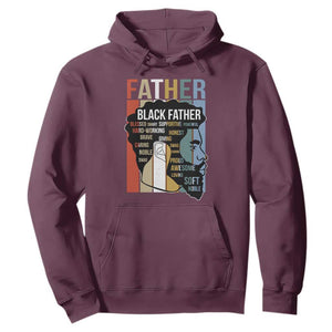 African American Black Father Hoodie Fathers Day Juneteenth TS11 Maroon Print Your Wear