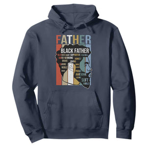 African American Black Father Hoodie Fathers Day Juneteenth TS11 Navy Print Your Wear