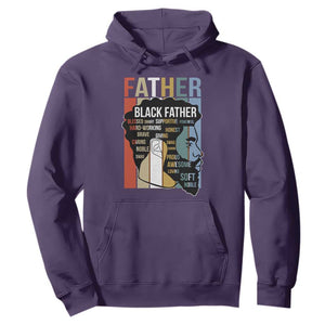 African American Black Father Hoodie Fathers Day Juneteenth TS11 Purple Print Your Wear