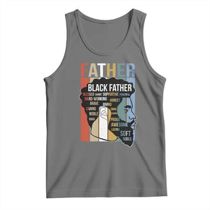 African American Black Father Tank Top Fathers Day Juneteenth TS11 Black Heather Print Your Wear