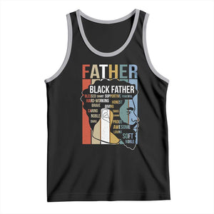 African American Black Father Tank Top Fathers Day Juneteenth TS11 Black Athletic Heather Print Your Wear