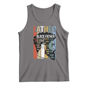 African American Black Father Tank Top Fathers Day Juneteenth TS11 Deep Heather Print Your Wear