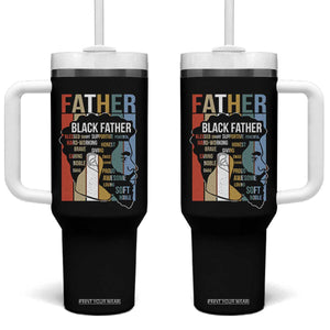 African American Black Father Tumbler With Handle Fathers Day Juneteenth TS11 One Size: 40 oz Black Print Your Wear