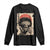 African American Female Samurai Warrior Long Sleeve Shirt Japanese Art Black Onna Bugeisha TS11 Black Print Your Wear