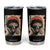 African American Female Samurai Warrior Tumbler Cup Japanese Art Black Onna Bugeisha TS11 Black Print Your Wear