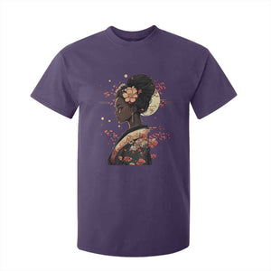 African American Geisha Kimono Blasian Japanese Sakura T Shirt For Kid TS11 Purple Print Your Wear