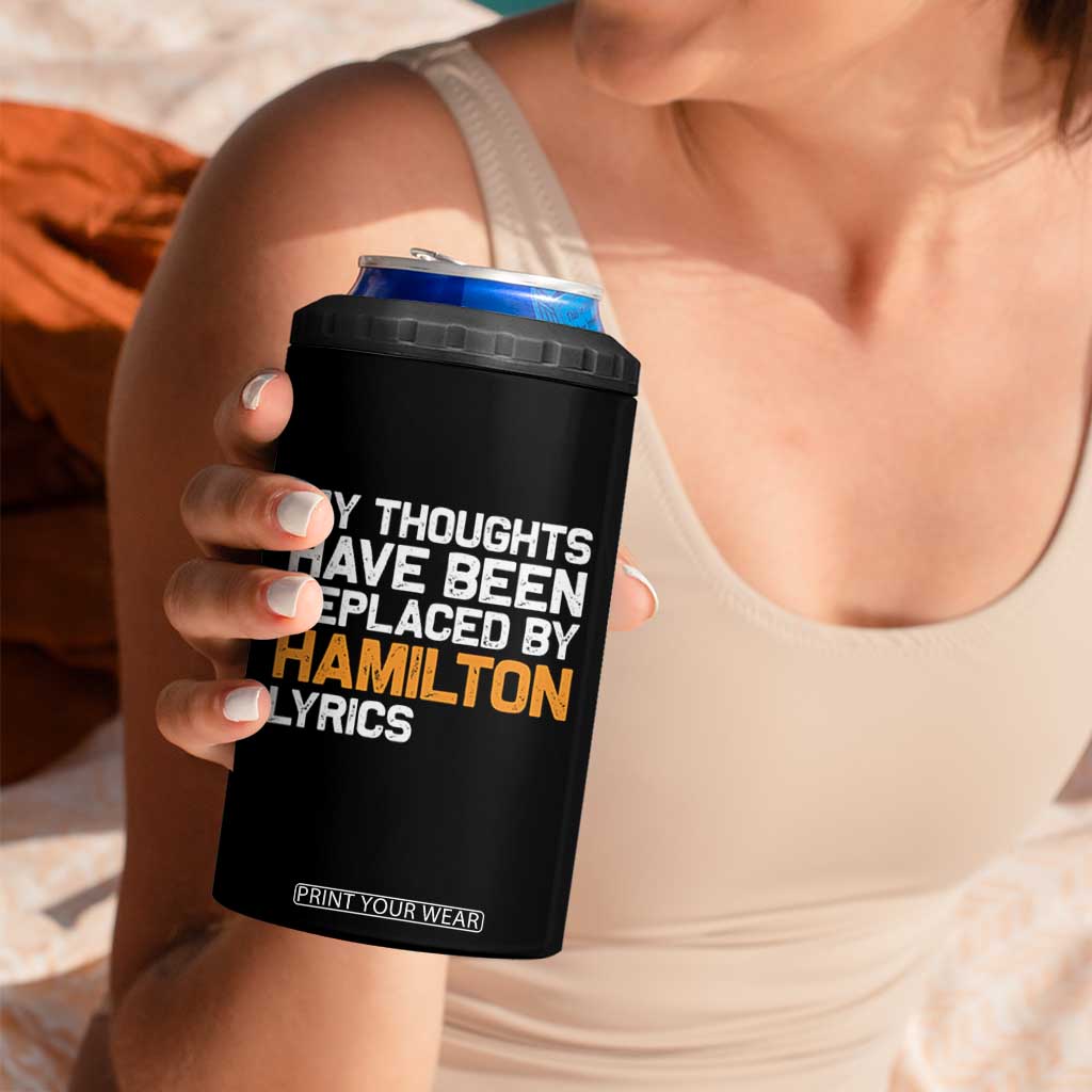 Alexander Hamilton 4 in 1 Can Cooler Tumbler American Musical Gift TS10 Print Your Wear