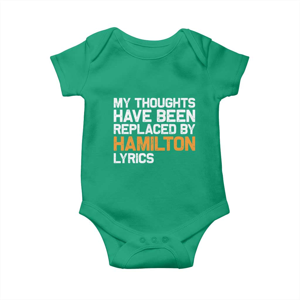 Alexander Hamilton Baby Onesie American Musical Gift TS10 Irish Green Print Your Wear