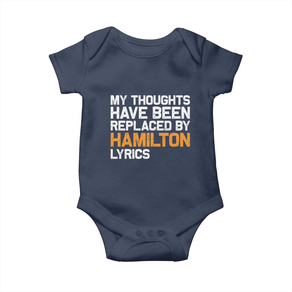 Alexander Hamilton Baby Onesie American Musical Gift TS10 Navy Print Your Wear