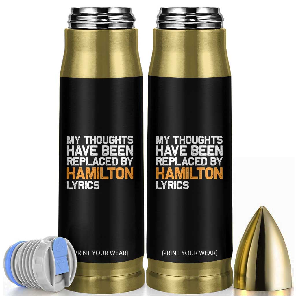Alexander Hamilton Bullet Tumbler American Musical Gift TS10 Black Print Your Wear