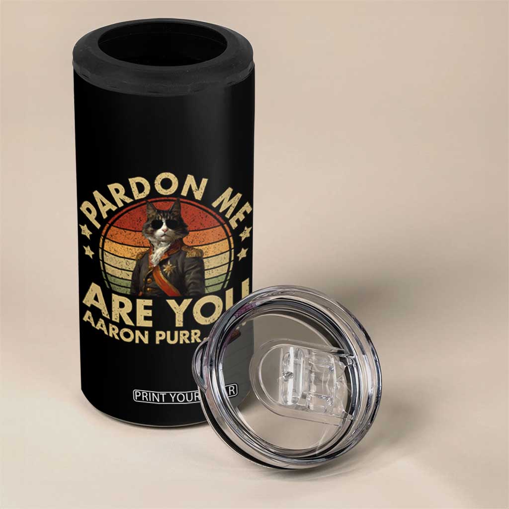 Alexander Hamilton Cat 4 in 1 Can Cooler Tumbler Funny Gifts For Fans Cat Lovers TS10 Print Your Wear