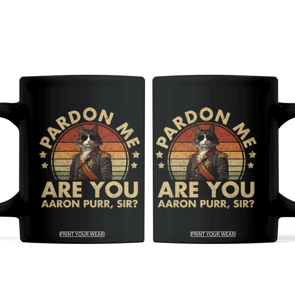 Alexander Hamilton Cat Coffee Mug Funny Gifts For Fans Cat Lovers TS10 Black Print Your Wear