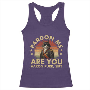 Alexander Hamilton Cat Racerback Tank Top Funny Gifts For Fans Cat Lovers TS10 Purple Print Your Wear