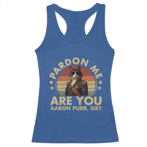 Alexander Hamilton Cat Racerback Tank Top Funny Gifts For Fans Cat Lovers TS10 Royal Blue Print Your Wear