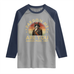 Alexander Hamilton Cat Raglan Shirt Funny Gifts For Fans Cat Lovers TS10 Sport Gray Navy Print Your Wear