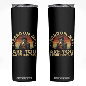 Alexander Hamilton Cat Skinny Tumbler Funny Gifts For Fans Cat Lovers TS10 Black Print Your Wear