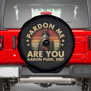Alexander Hamilton Cat Spare Tire Cover Funny Gifts For Fans Cat Lovers TS10 Black Print Your Wear
