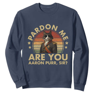 Alexander Hamilton Cat Sweatshirt Funny Gifts For Fans Cat Lovers TS10 Navy Print Your Wear