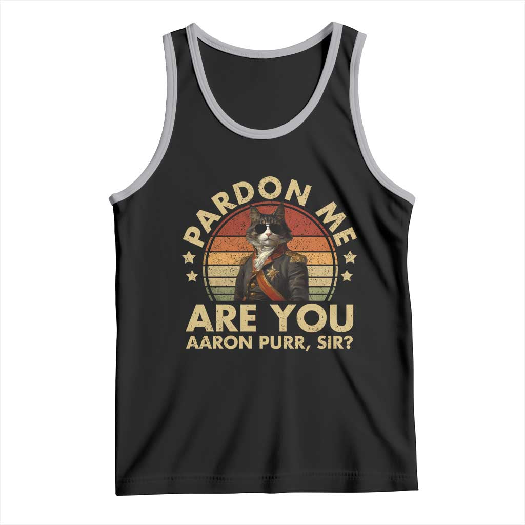 Alexander Hamilton Cat Tank Top Funny Gifts For Fans Cat Lovers TS10 Black Athletic Heather Print Your Wear