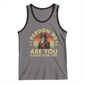 Alexander Hamilton Cat Tank Top Funny Gifts For Fans Cat Lovers TS10 Deep Heather Black Print Your Wear