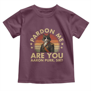 Alexander Hamilton Cat Toddler T Shirt Funny Gifts For Fans Cat Lovers TS10 Maroon Print Your Wear