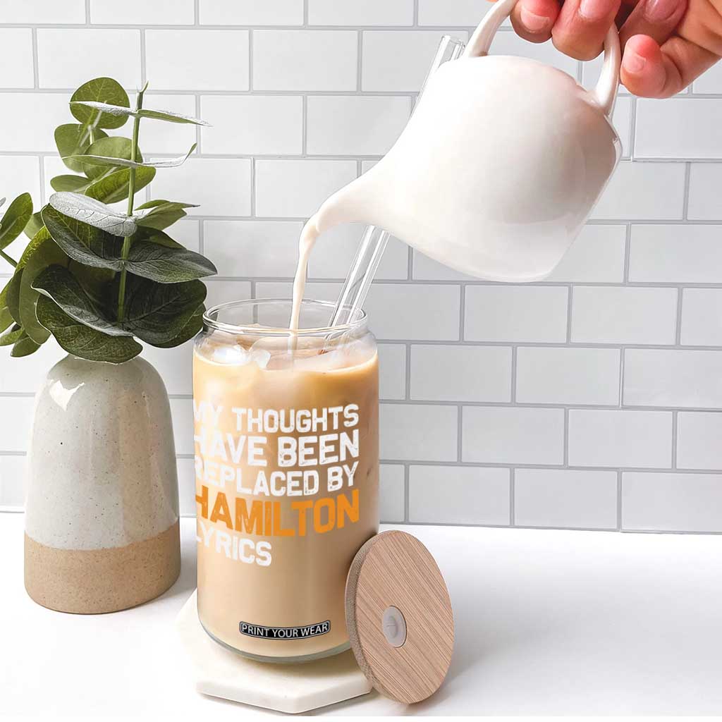 Alexander Hamilton Glass Can American Musical Gift TS10 Print Your Wear